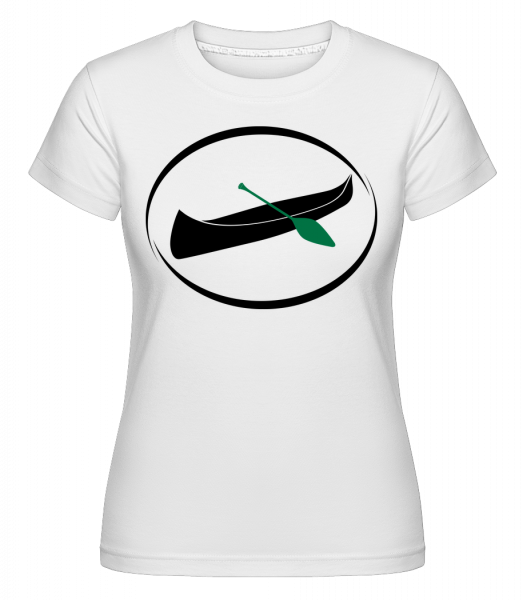 Kayaking Symbol - Shirtinator Frauen T-Shirt - Weiß - Vorn