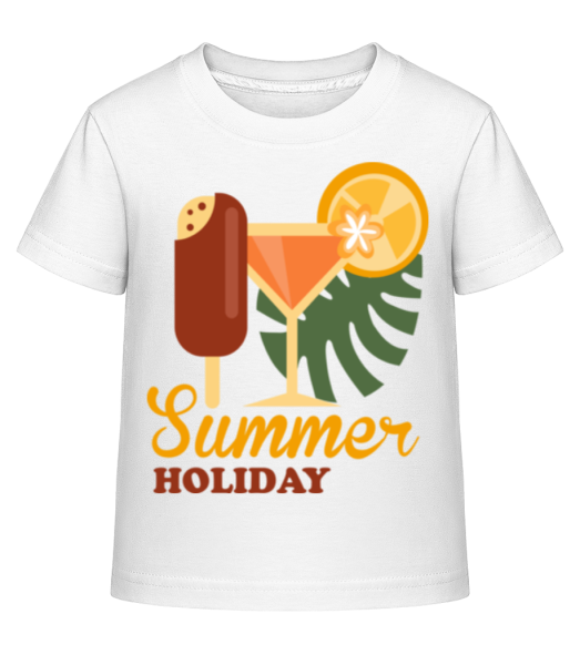 Summer Holiday Logo - Camiseta Shirtinator para niños - Blanco - delante