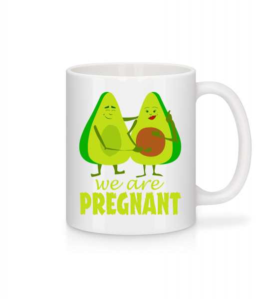 Avocado Pregnant - Tasse - Weiß - Vorn