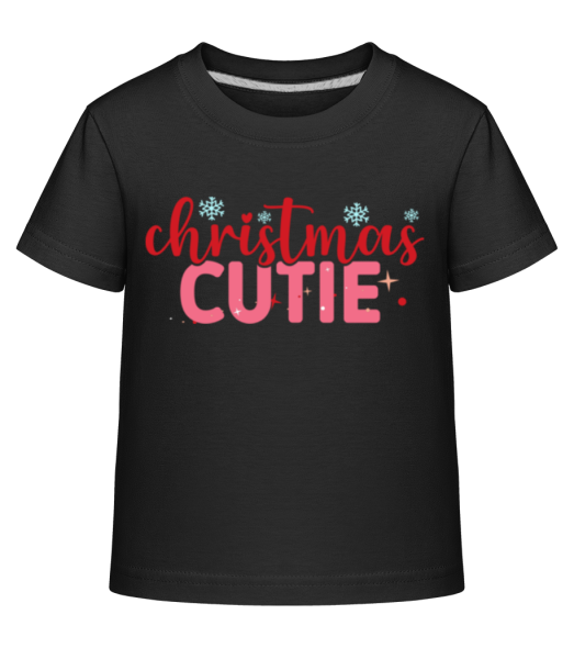 Christmas Cutie - Camiseta Shirtinator para niños - Negro - delante