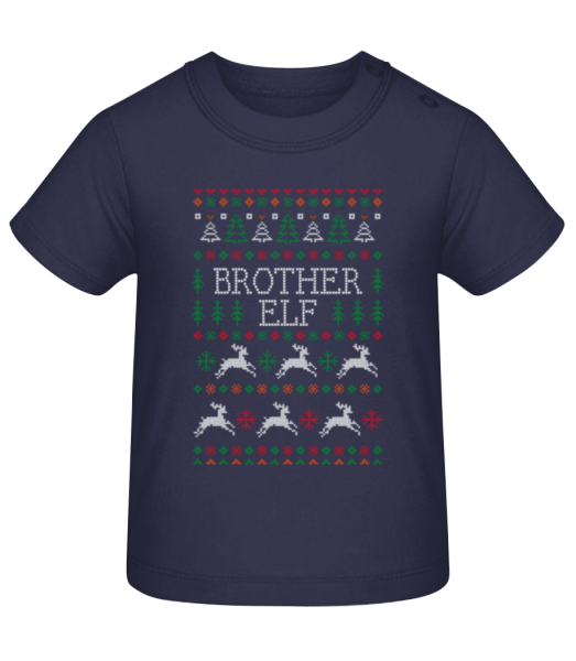 Brother Elf - Camiseta de bebé - Marino - delante