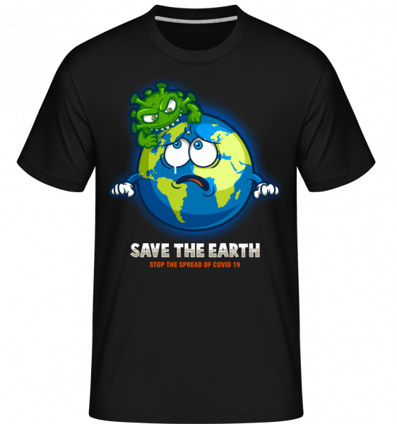 Save The World - Shirtinator Männer T-Shirt - Schwarz - Vorn