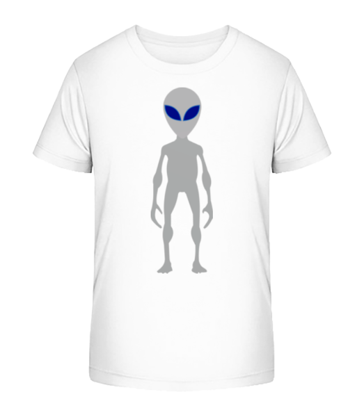 Blue Eyes Alien - Camiseta ecológica para niños Stanley Stella - Blanco - delante