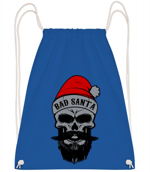 Bad Santa Skull - Turnbeutel - Royalblau - Vorn