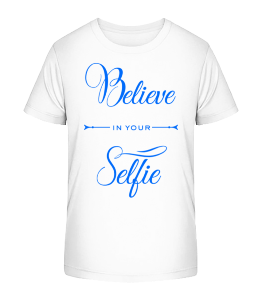 Believe In Your Selfie - Camiseta ecológica para niños Stanley Stella - Blanco - delante