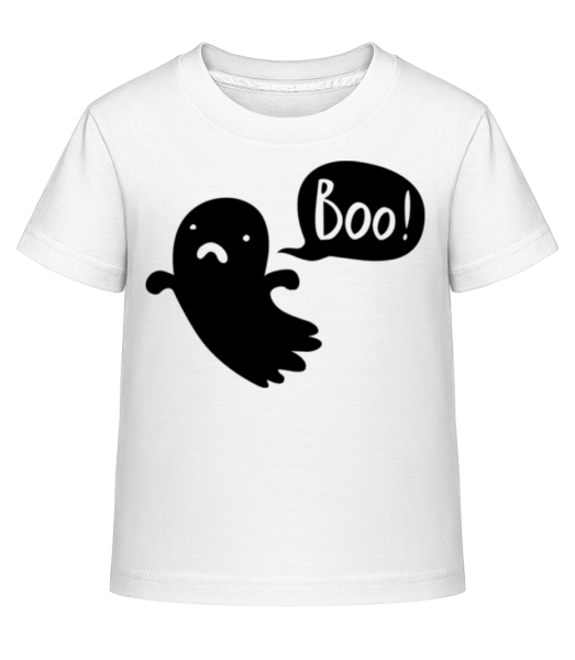 Boo! Ghost - Camiseta Shirtinator para niños - Blanco - delante