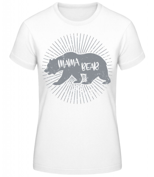 Mama Bear - Frauen Basic T-Shirt - Weiß - Vorne