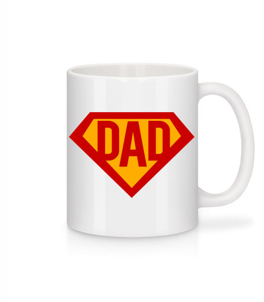 Dad Superhero - Tasse - Weiß - Vorn