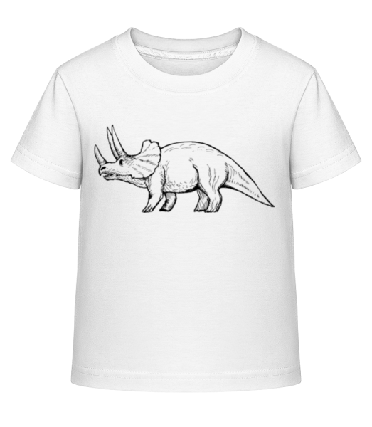 Dinosaur Drawing - Camiseta Shirtinator para niños - Blanco - delante