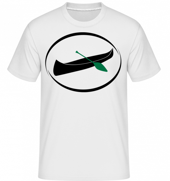 Kayaking Symbol - Shirtinator Männer T-Shirt - Weiß - Vorn