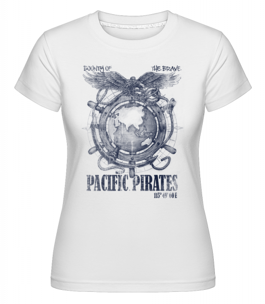 Pacific Pirates - Shirtinator Frauen T-Shirt - Weiß - Vorn
