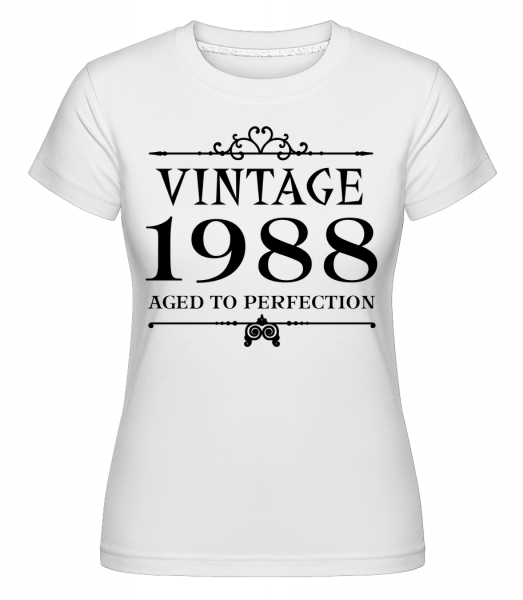 Vintage 1988 Perfection - Shirtinator Frauen T-Shirt - Weiß - Vorn