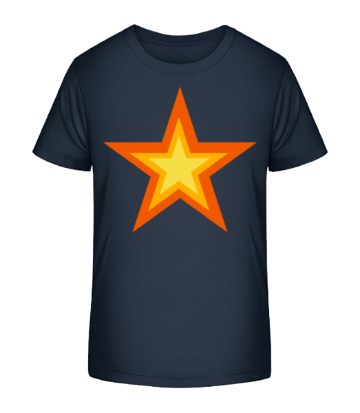 Star Logo - Camiseta ecológica para niños Stanley Stella - Marino - delante