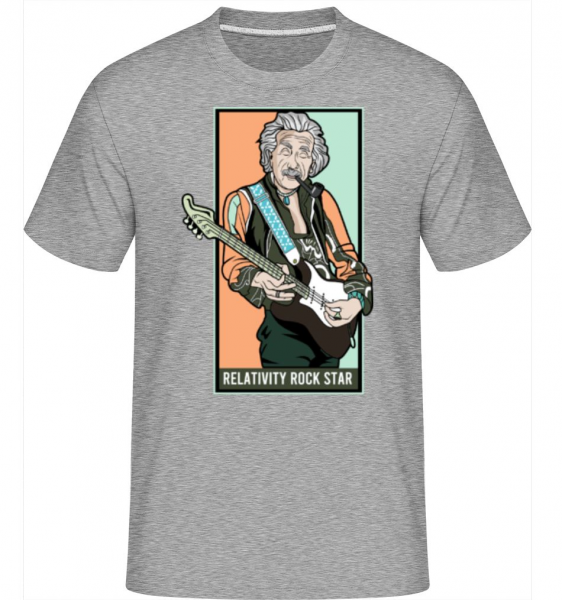 Jimmy Einstein - Shirtinator Männer T-Shirt - Grau meliert - Vorne