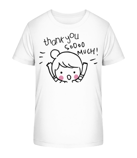 Thank You So Much Kid - Camiseta ecológica para niños Stanley Stella - Blanco - delante
