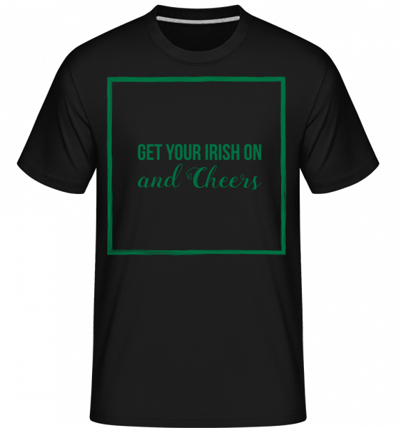 Get Your Irish On Logo - Shirtinator Männer T-Shirt - Schwarz - Vorn