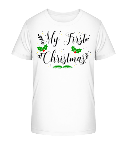 My First Christmas - Camiseta ecológica para niños Stanley Stella - Blanco - delante