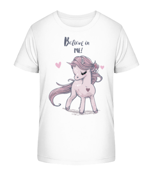 Believe In Me Unicorn - Camiseta ecológica para niños Stanley Stella - Blanco - delante