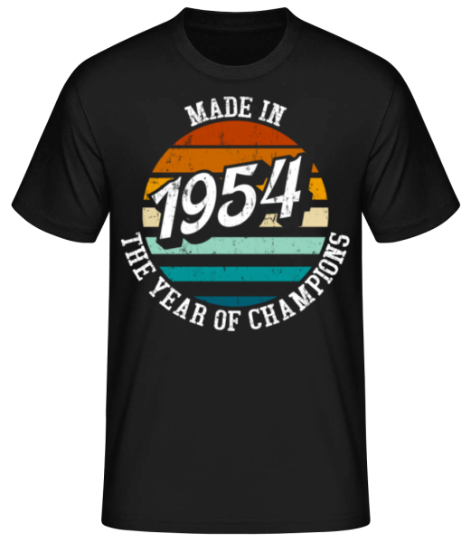 1954 The Year Of Champions - Camiseta básica para hombre - Negro - delante