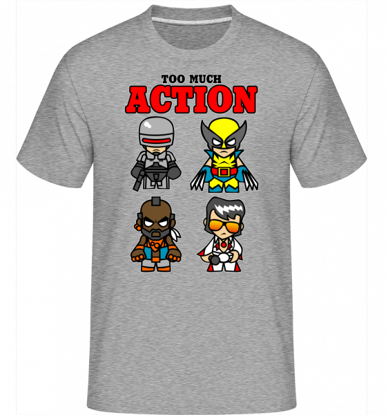 Action - Shirtinator Männer T-Shirt - Grau meliert - Vorn