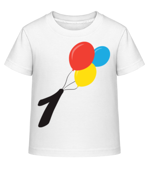 Anniversary 1 Balloons - Camiseta Shirtinator para niños - Blanco - delante