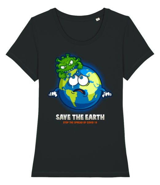 Save The World - Camiseta ecológica para mujer Stanley Stella - Negro - delante