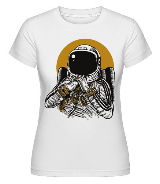 Space Dee Jay - Shirtinator Frauen T-Shirt - Weiß - Vorn