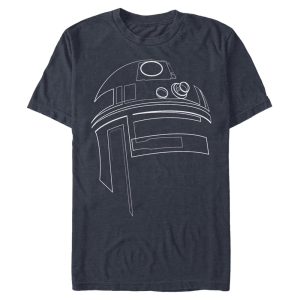Star Wars - R2-D2 Simple_R2D2 - Hombres Camiseta - Marino - delante