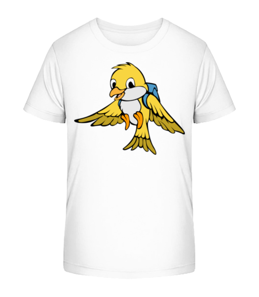 Cute Bird With Bag - Camiseta ecológica para niños Stanley Stella - Blanco - delante