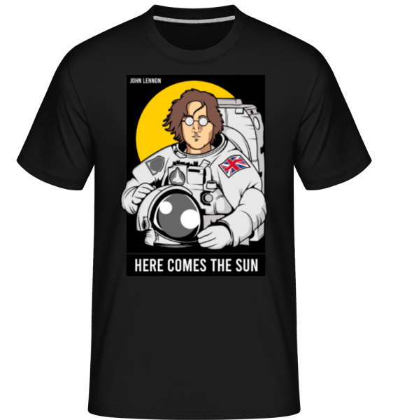 John Lennon Astronaut -  Shirtinator Men's T-Shirt - Black - imagedescription.FrontImage