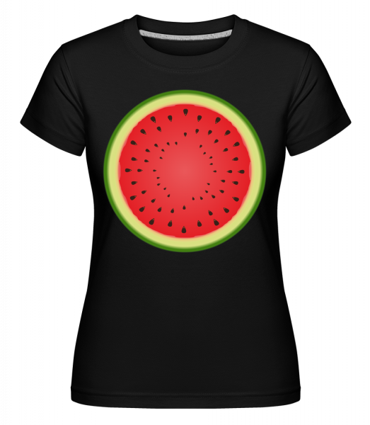 Wassermelone - Shirtinator Frauen T-Shirt - Schwarz - Vorn