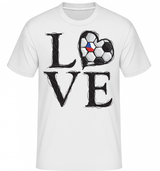 Fußball Liebe Tschechien - Shirtinator Männer T-Shirt - Weiß - Vorn