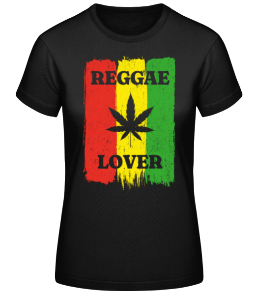 Reggae Lover - Camiseta básica de mujer - Negro - delante