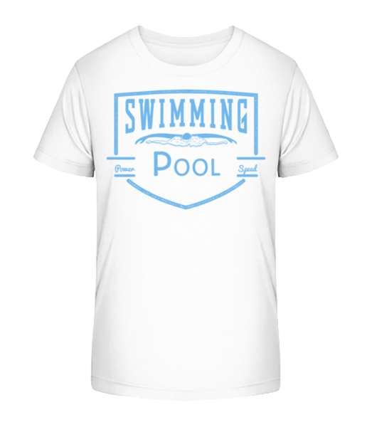 Swimming Pool Sign - Camiseta ecológica para niños Stanley Stella - Blanco - delante
