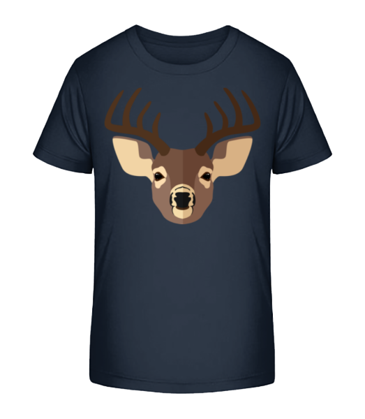 Deer Comic Shadow - Camiseta ecológica para niños Stanley Stella - Marino - delante