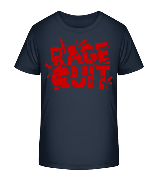 Rage Quit Gamer - Camiseta ecológica para niños Stanley Stella - Marino - delante