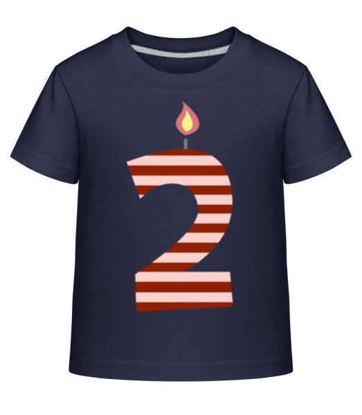 Birthday Candle - Camiseta Shirtinator para niños - Marino - delante