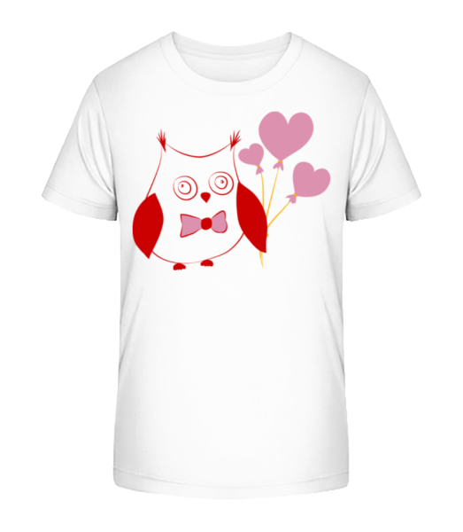 Love Owl - Camiseta ecológica para niños Stanley Stella - Blanco - delante