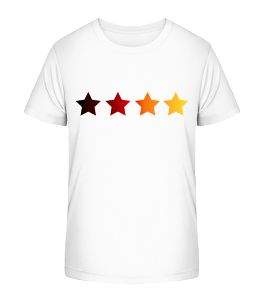 German Flag Stars - Camiseta ecológica para niños Stanley Stella - Blanco - delante