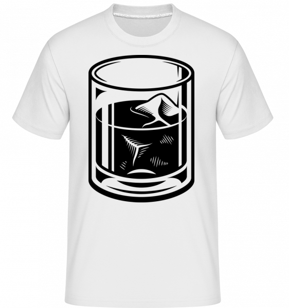 Whiskey Glass - Shirtinator Männer T-Shirt - Weiß - Vorn