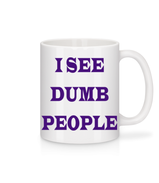I See Dumb People - Mug - White - imagedescription.FrontImage