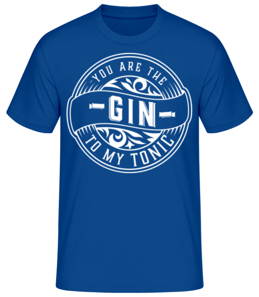 Gin To My Tonic - Camiseta básica para hombre - Azul real - delante