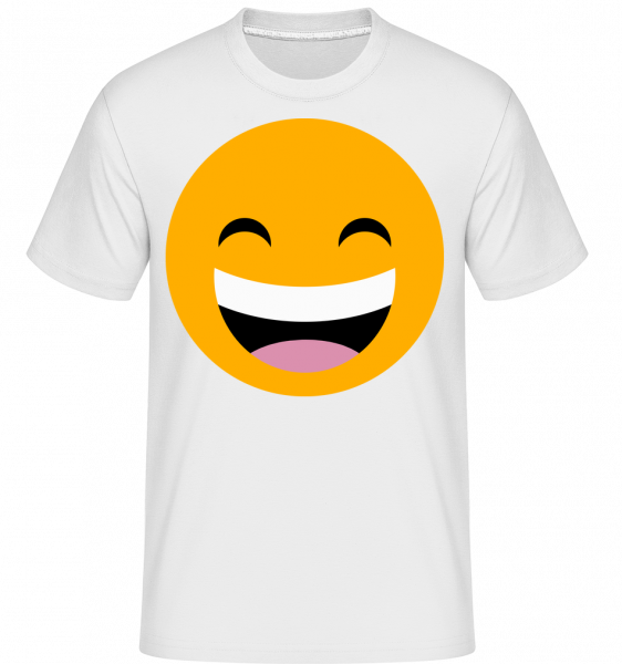 Laughing Smiley - Shirtinator Männer T-Shirt - Weiß - Vorn