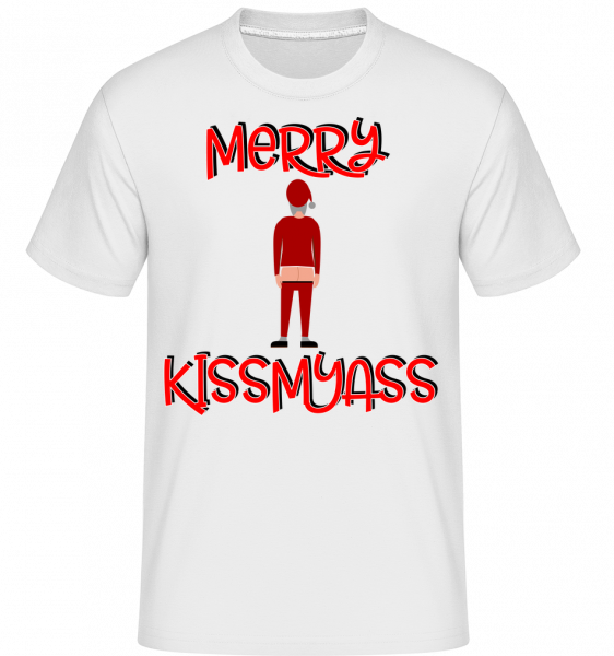 Merry Kissmyass - Shirtinator Männer T-Shirt - Weiß - Vorn