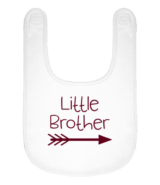 Little Brother - Babero ecológico - Blanco - delante
