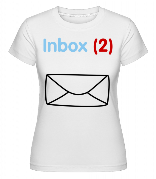 Inbox(2) Zwillinge - Shirtinator Frauen T-Shirt - Weiß - Vorn