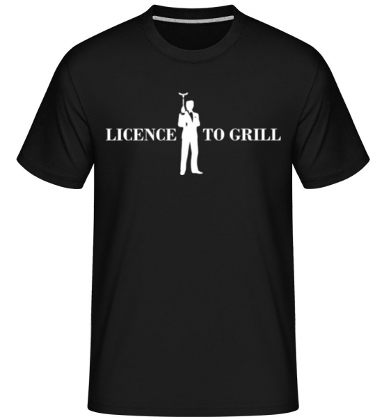 Licence To Grill - Shirtinator Männer T-Shirt - Schwarz - Vorne