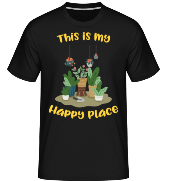 This Is My Happy Place - Camiseta Shirtinator para hombre - Negro - delante