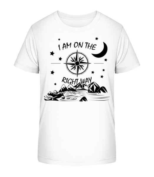 I Am On The Right Way - Camiseta ecológica para niños Stanley Stella - Blanco - delante