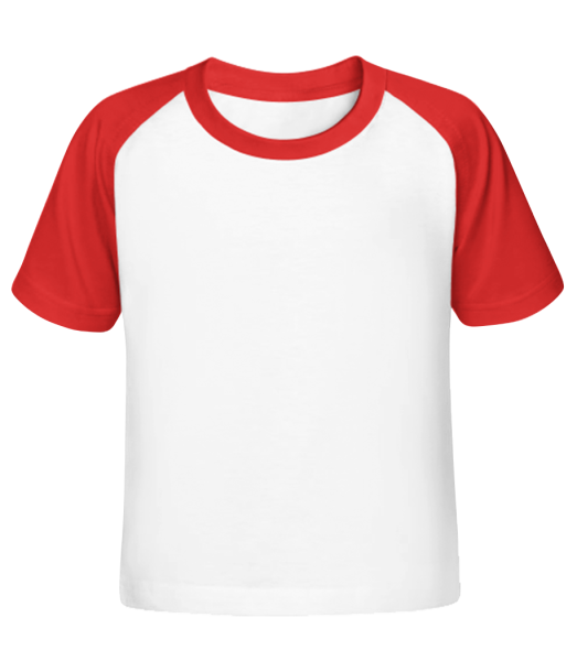 Camiseta de béisbol para niños - Blanco / Rojo - delante